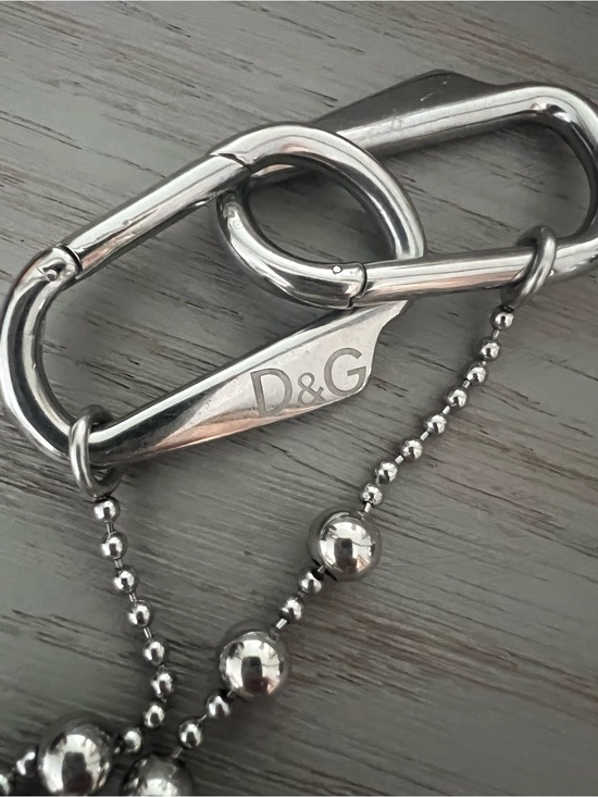 D&G Other - D&G Silver-Tone Carabiner and Ball Chain Necklace